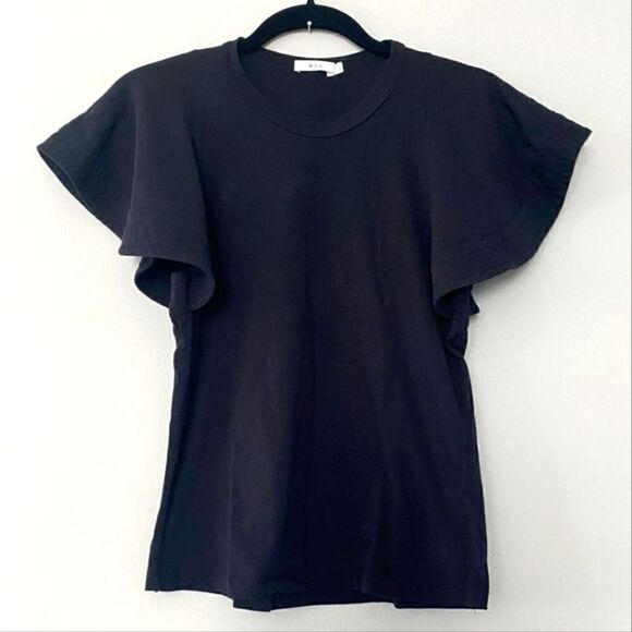 A.L.C Black Flutter 💕Sleeve top Size Small - Picture 1 of 10